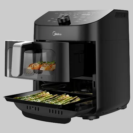 Midea, Airfryer med två zoner, MAD1100DADK