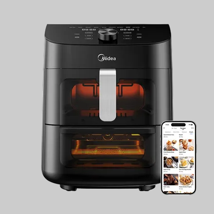 Midea, Airfryer med två zoner, MAD1100DADK